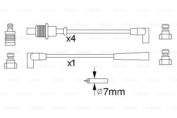 Купити 0986356883 Bosch Провід високовольтні, комплект
