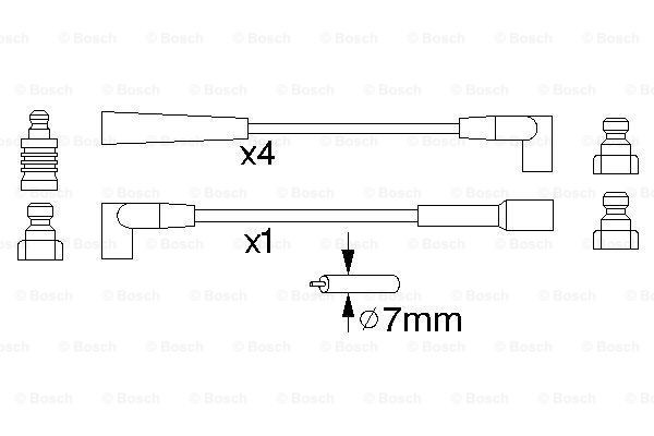 Високовольтні дроти 0986356886 Bosch