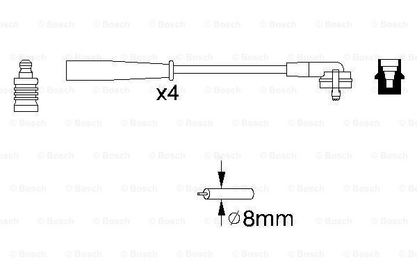 Дріт високовольтний Bosch 0986356887