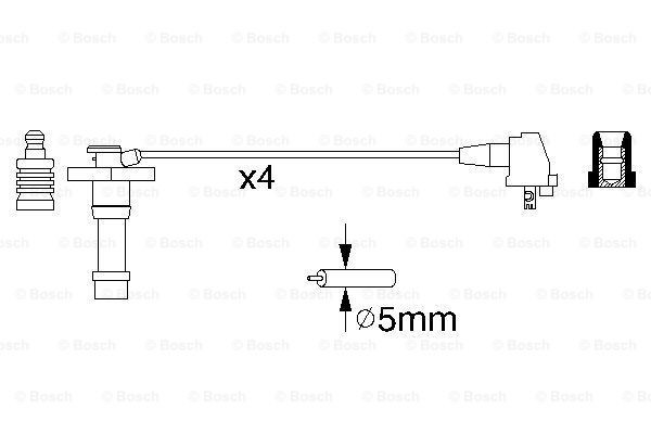 Високовольтні дроти 0986356928 Bosch