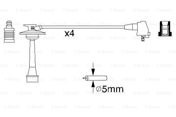 Дроти запалювання Bosch 0986356933 ціна, від 65.73 USD