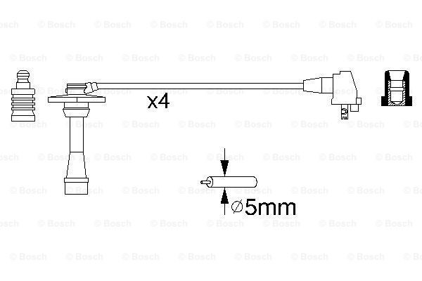 Купити 0986356957 Bosch Провід високовольтні, комплект