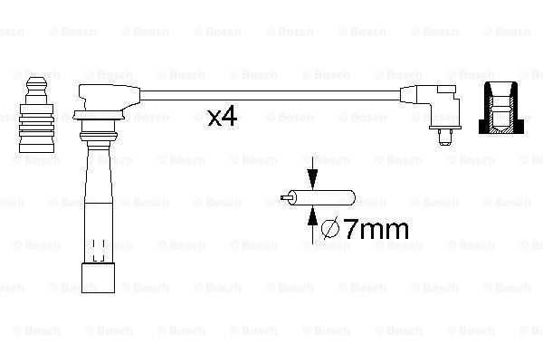Високовольтні дроти 0986356970 Bosch