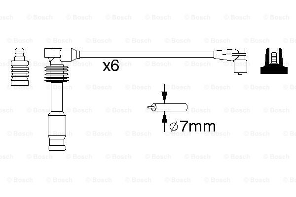 0986357055 Bosch Проводи високовольтні