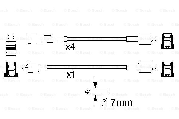 Дроти запалювання Bosch 0986357117 ціна, від 15.33 USD