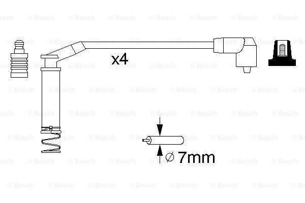Дроти запалювання Bosch 0986357124 ціна, від 23.14 USD