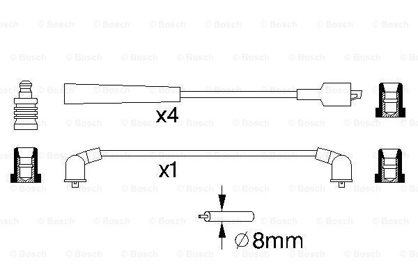 Високовольтні дроти 0986357129 Bosch