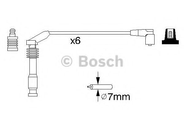 Дріт високовольтний Bosch 0986357143