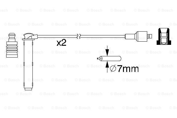 Дроти запалювання Bosch 0986357154 ціна, від 16.15 USD
