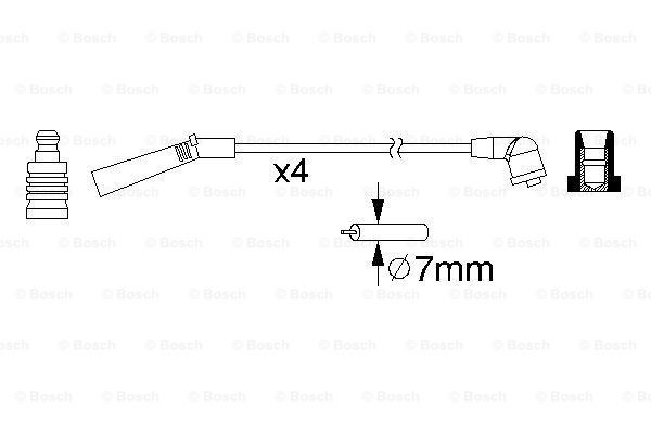 Дріт високовольтний Bosch 0986357157