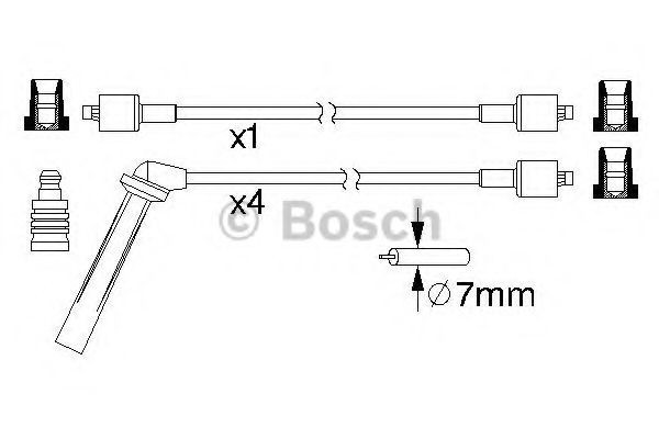 Високовольтні дроти 0986357161 Bosch