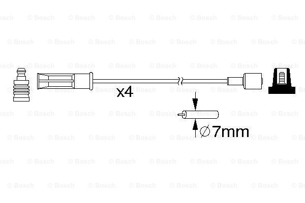 Високовольтні дроти 0986357184 Bosch