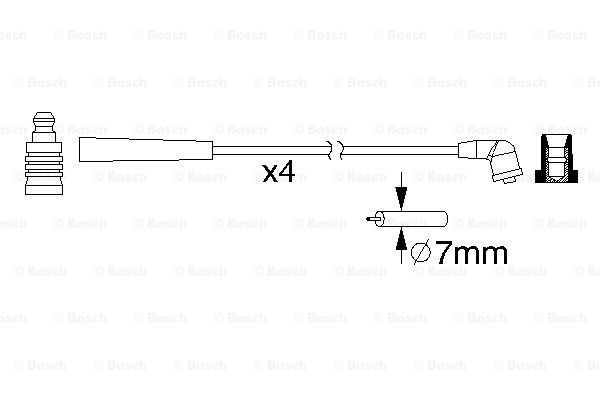 0986357195 Bosch Проводи високовольтні