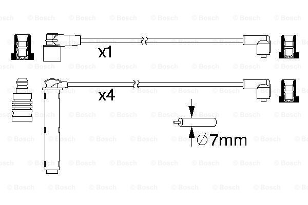 Дріт високовольтний Bosch 0986357223