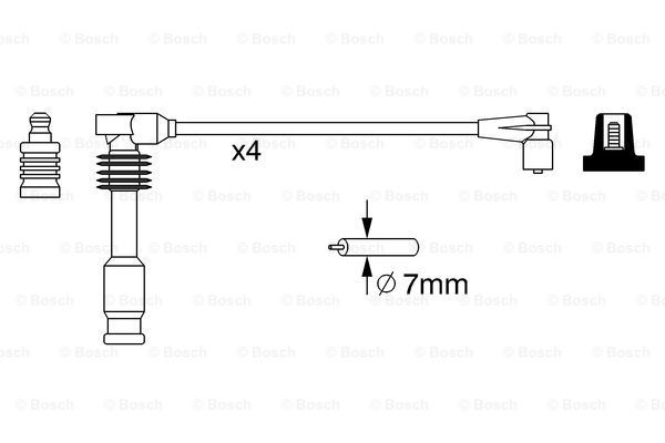 Дріт високовольтний Bosch 0986357237