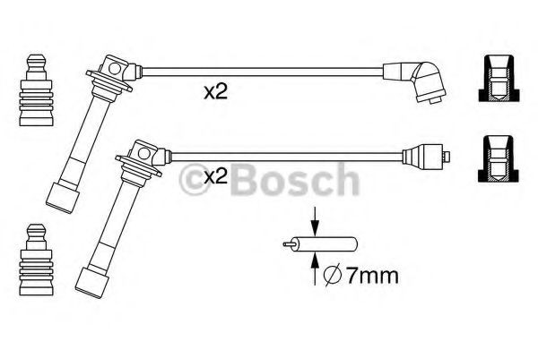 Високовольтні дроти 0986357241 Bosch