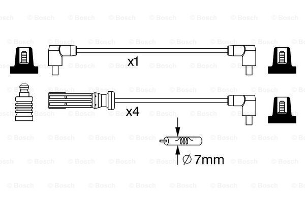 Дроти запалювання Bosch 0986357244 ціна, від 33.09 USD