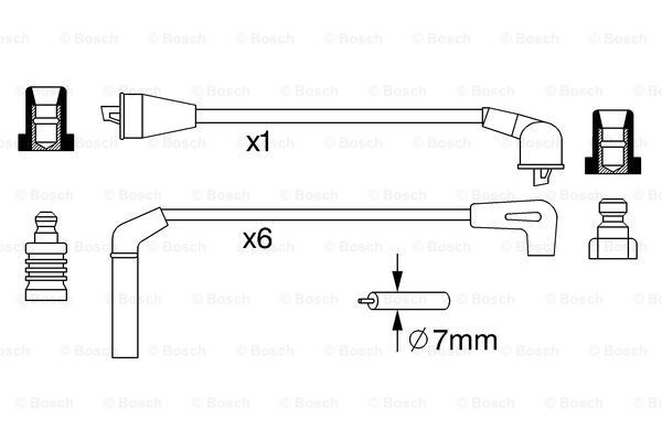 Дріт високовольтний Bosch 0986357248