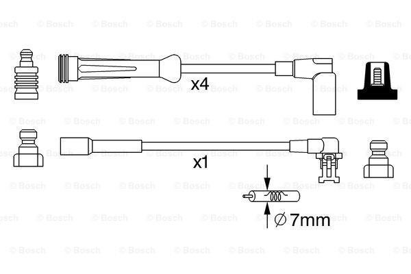 Дріт високовольтний Bosch 0986357250