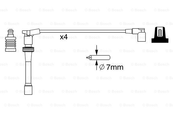 0986357260 Bosch Проводи високовольтні