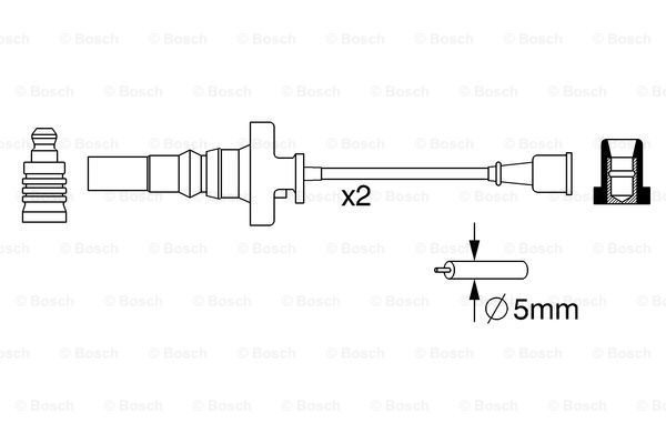 Дроти запалювання Bosch 0986357273 ціна, від 25.00 USD