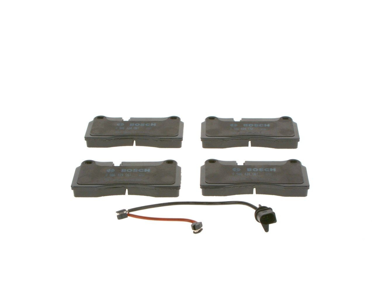 0986424061 Bosch Колодки гальмівні задні, дискові