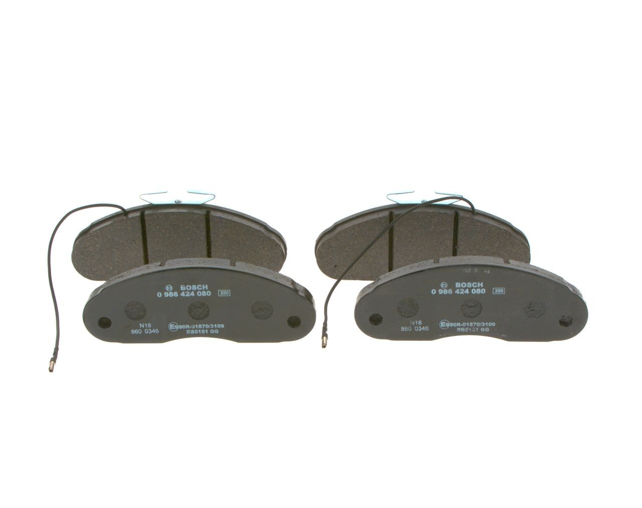 Передні тормозні колодки 0986424080 Bosch