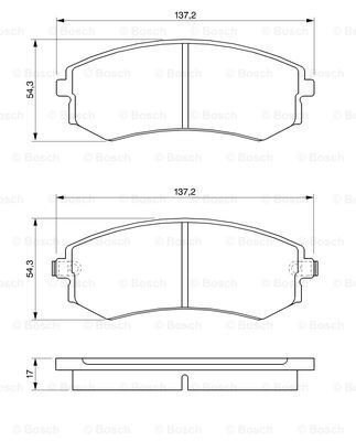 Гальмівні колодки Bosch 0986424215 ціна, від 18.30 USD