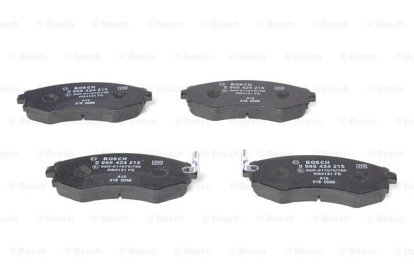 Передні тормозні колодки 0986424215 Bosch