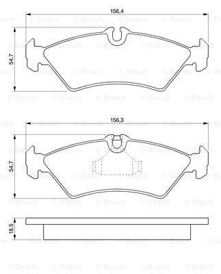 Задні гальмівні колодки Bosch 0986424219 ціна, від 25.32 USD