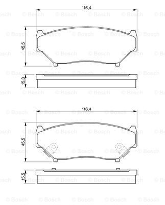 Гальмівні колодки Bosch 0986424251 ціна, від 14.11 USD