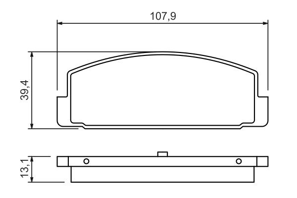 Купити 0986424295 Bosch Задні колодки