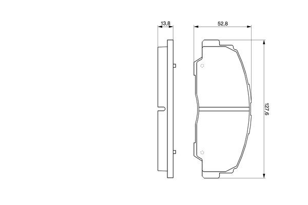 Передні тормозні колодки 0986424297 Bosch