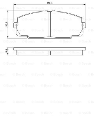 Передні тормозні колодки 0986424319 Bosch