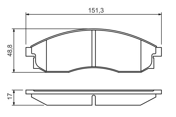 0986424340 Bosch Передні гальмівні колодки