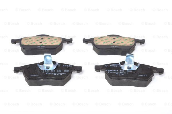 Купити 0986424360 Bosch Колодки гальмівні передні, дискові