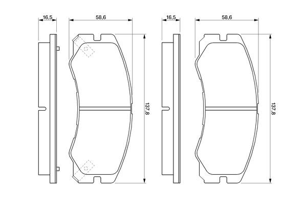 Купити 0986424366 Bosch Колодки гальмівні передні, дискові