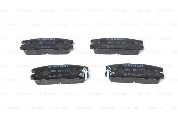 0986424367 Bosch Колодки гальмівні задні, дискові