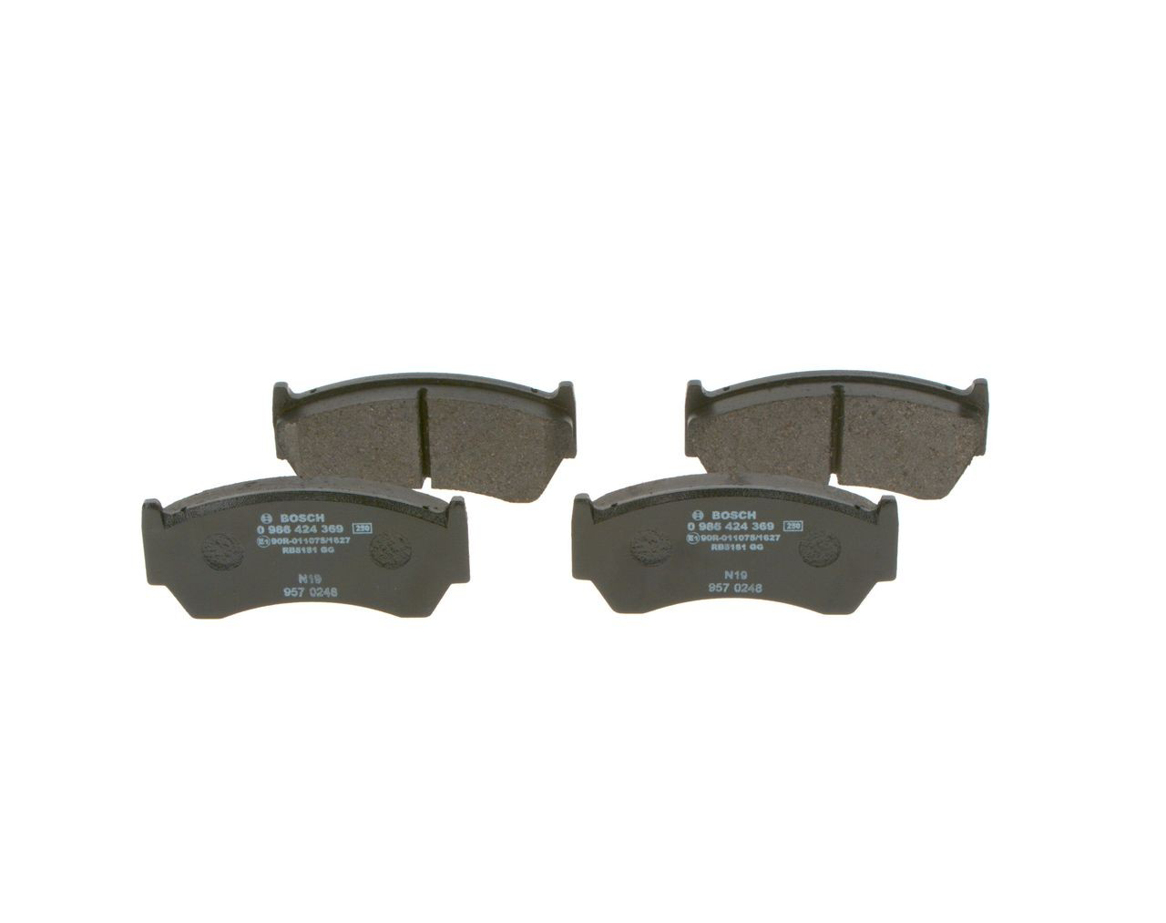 Купити 0986424369 Bosch Колодки гальмівні передні, дискові