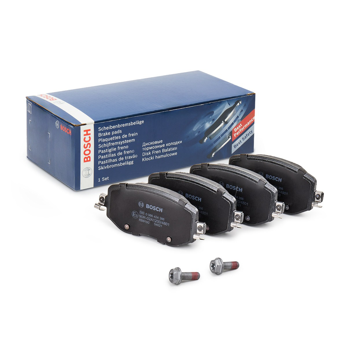 Передні тормозні колодки 0986424386 Bosch