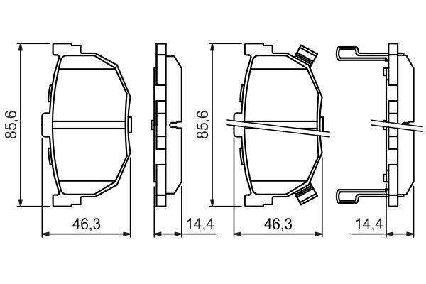 Задні гальмівні колодки Bosch 0986424418 ціна, від 14.09 USD