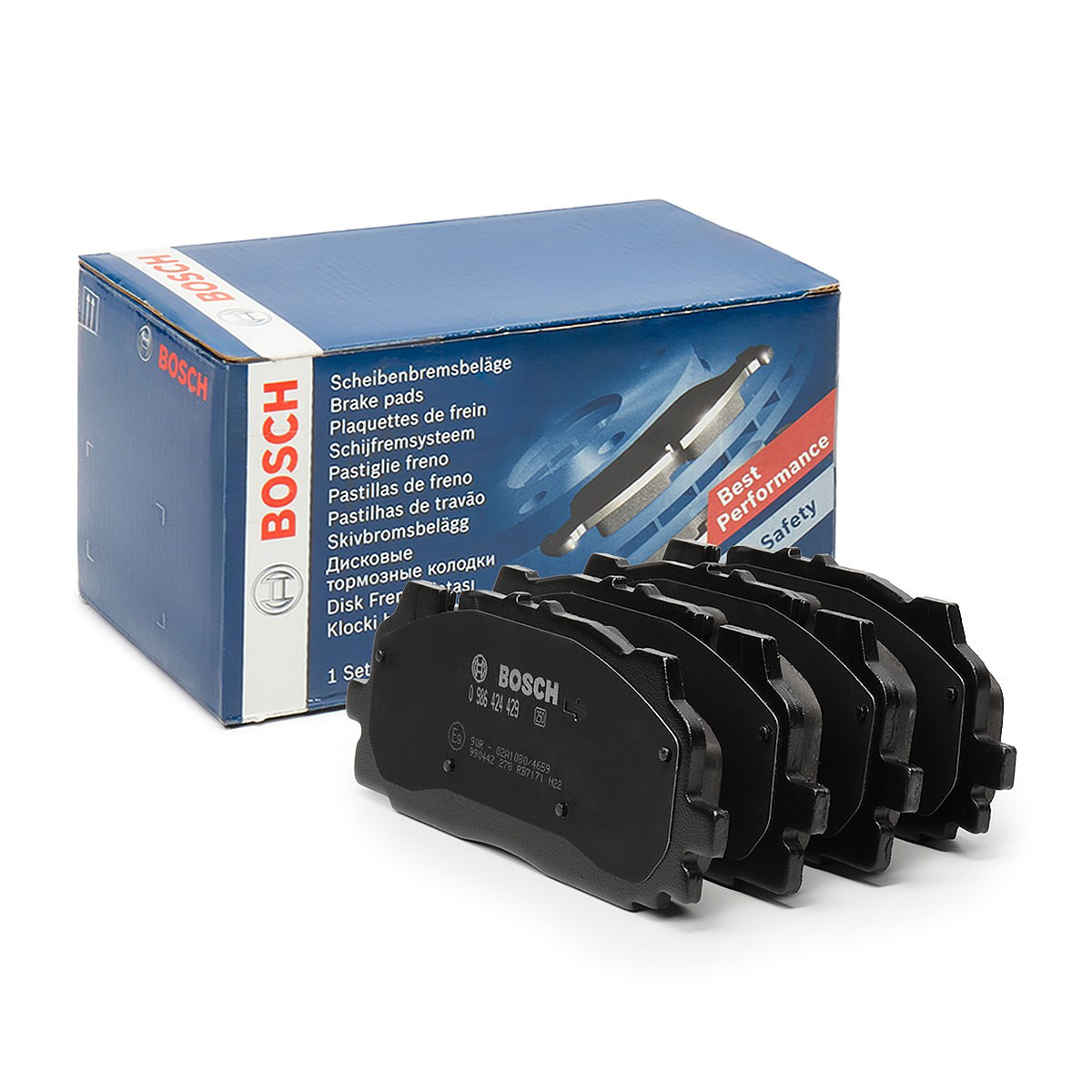 Купити 0986424429 Bosch Колодки гальмівні передні, дискові