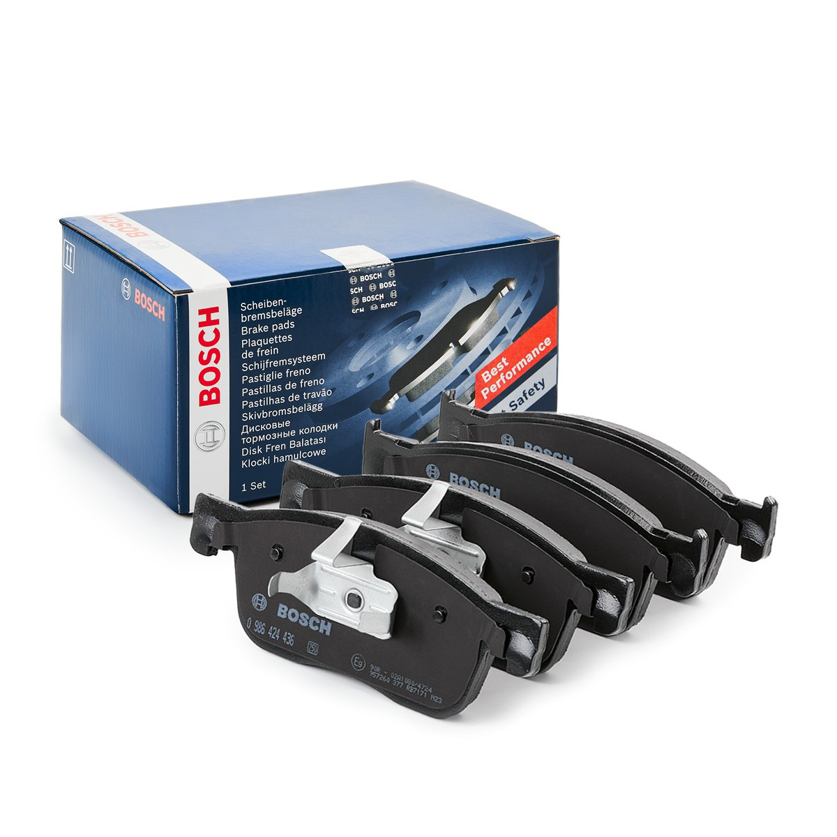 Купити 0986424436 Bosch Колодки гальмівні передні, дискові