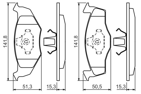 Передні тормозні колодки 0986424449 Bosch
