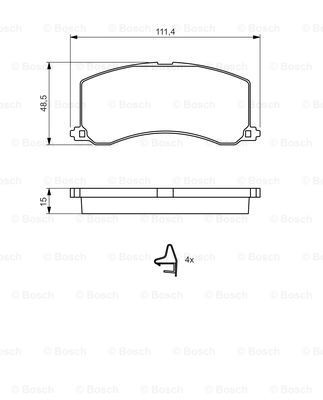 Гальмівні колодки Bosch 0986424465 ціна, від 14.43 USD
