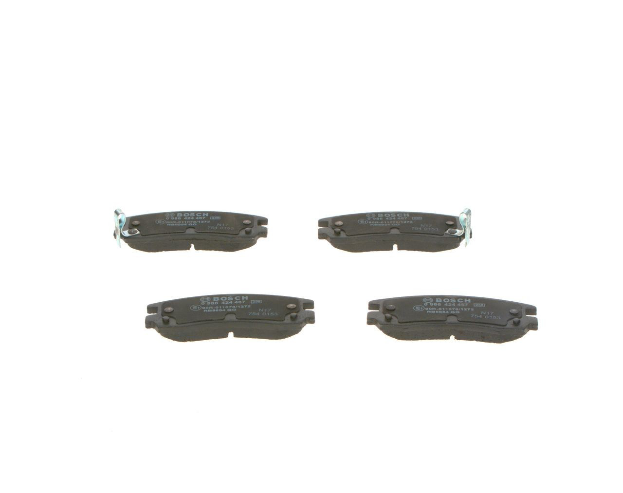 Купити 0986424467 Bosch Задні колодки