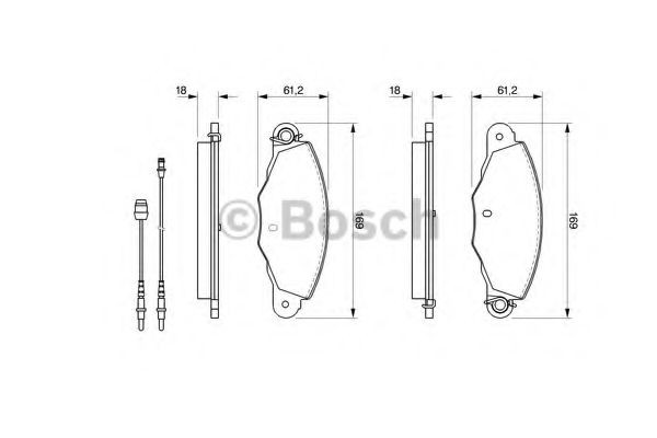 Гальмівні колодки Bosch 0986424511 ціна, від 19.90 USD