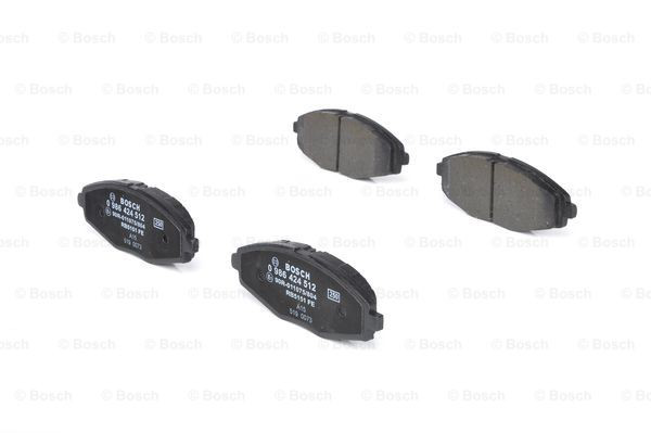 Купити 0986424512 Bosch Колодки гальмівні передні, дискові
