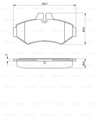 Задні гальмівні колодки Bosch 0986424516 ціна, від 24.52 USD