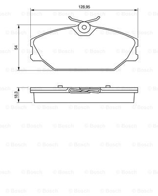 Тормозні колодки Bosch 0986424533